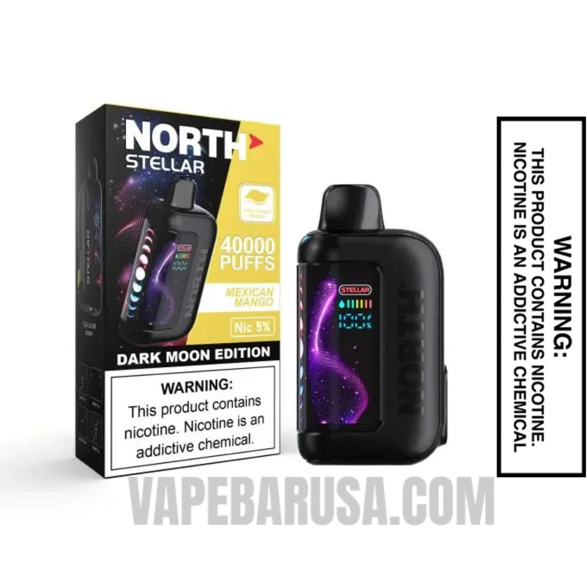 Mexican Mango North Stellar Dark Moon 40K Disposable Vape with Package Box Mexican Mango North Stellar Dark Moon 40K Disposable Vape with Package Box