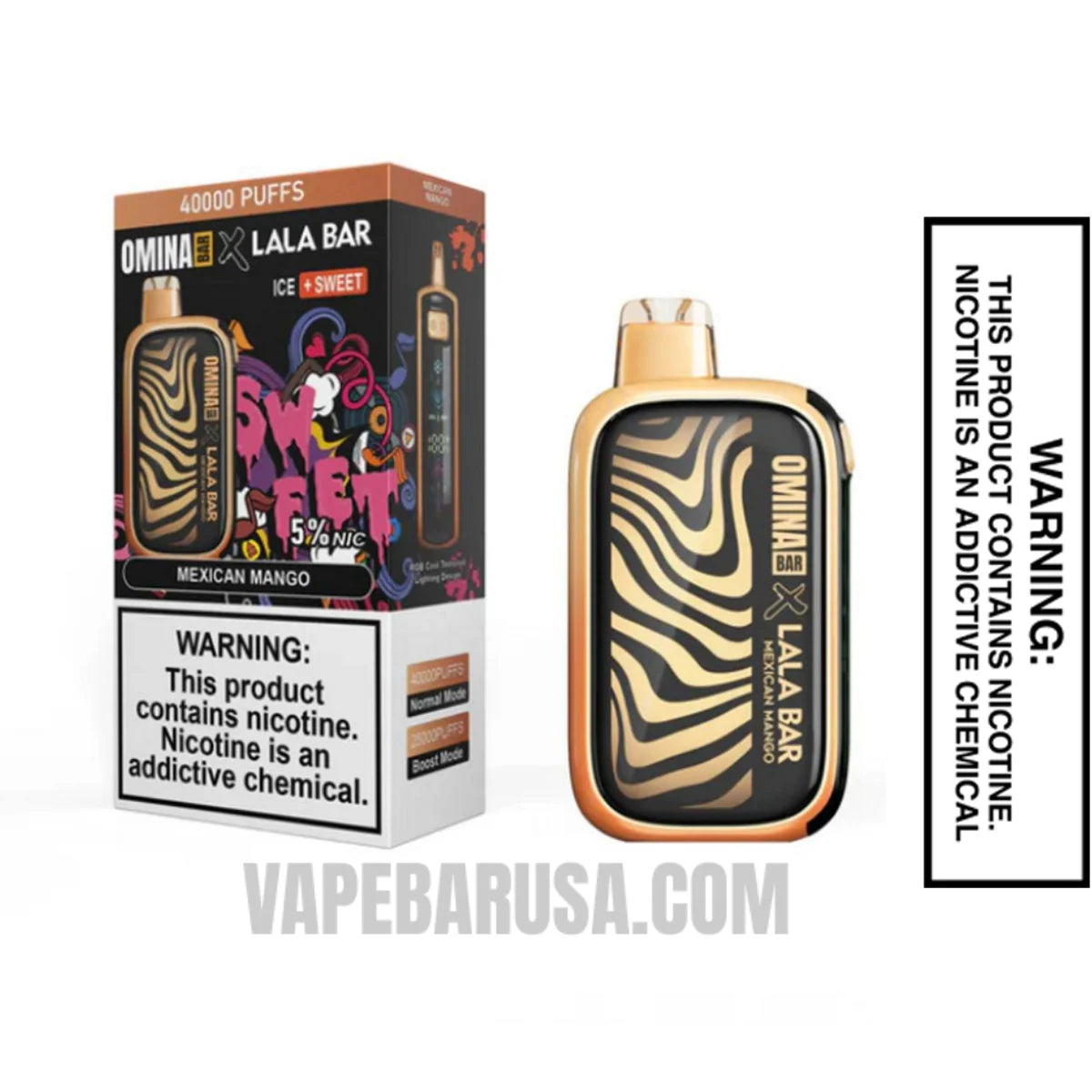 Mexican Mango OMINA BAR X LALA BAR 40K Disposable Vape With Package Box Mexican Mango OMINA BAR X LALA BAR 40K Disposable Vape With Package Box