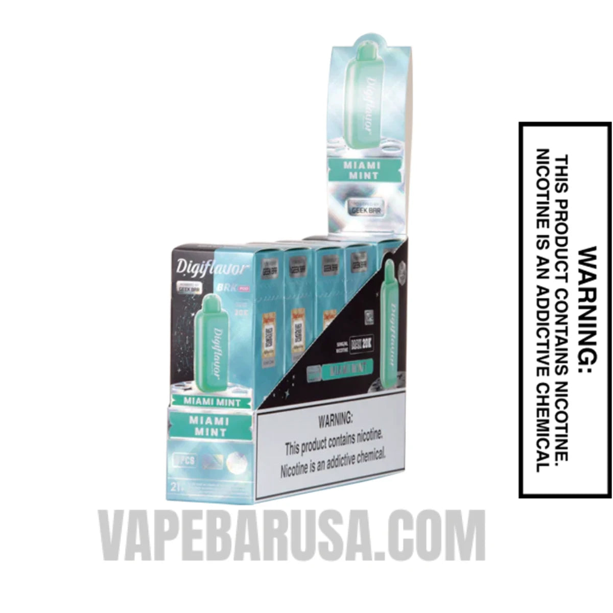 Miami Mint Digiflavor BRK 20K Disposable POD With Bundle Pack Miami Mint Digiflavor BRK 20K Disposable POD With Bundle Pack