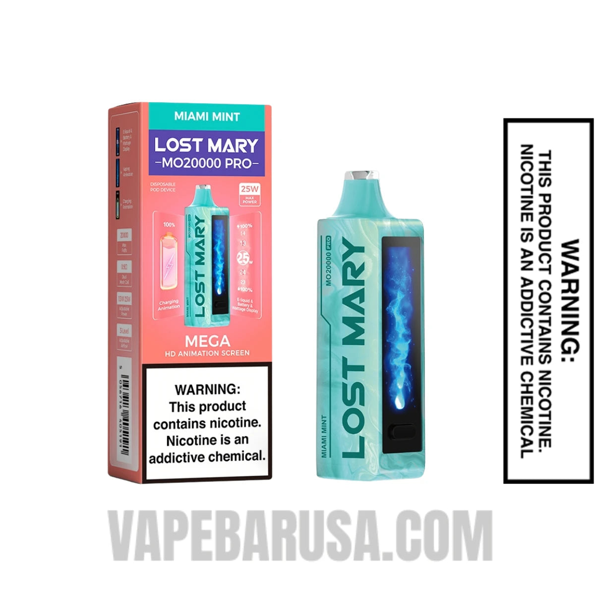 Miami Mint Lost Mary MO20000 Disposable Vape With Package Box Miami Mint Lost Mary MO20000 Disposable Vape With Package Box