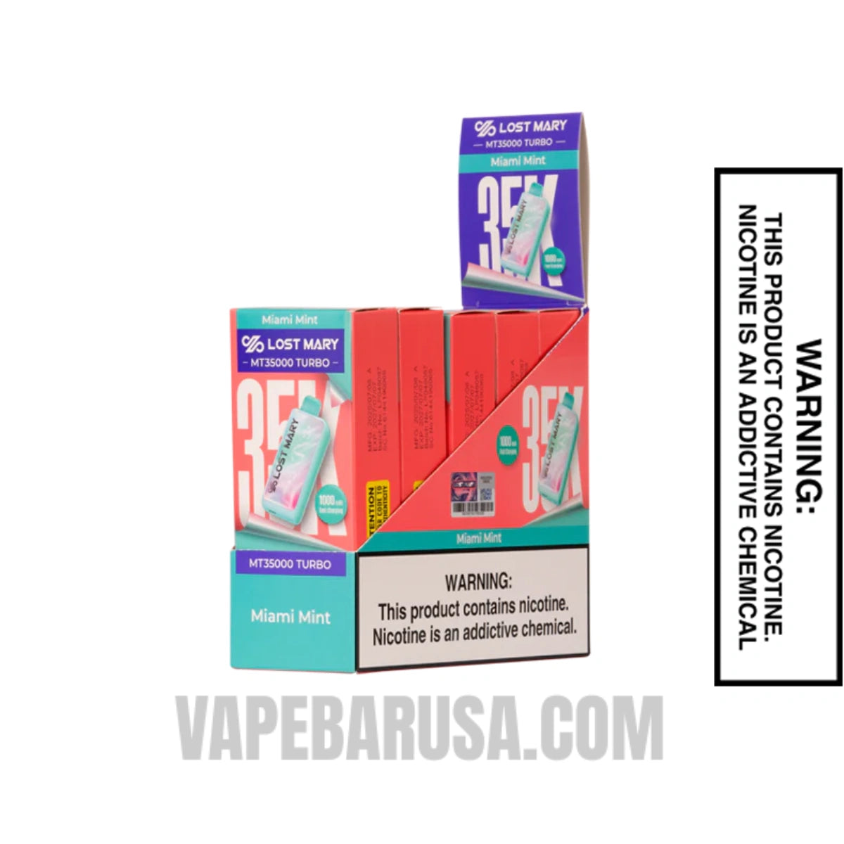 Miami Mint Lost Mary MT35000 Turbo Disposable Vape With Bundle Pack Miami Mint Lost Mary MT35000 Turbo Disposable Vape With Bundle Pack