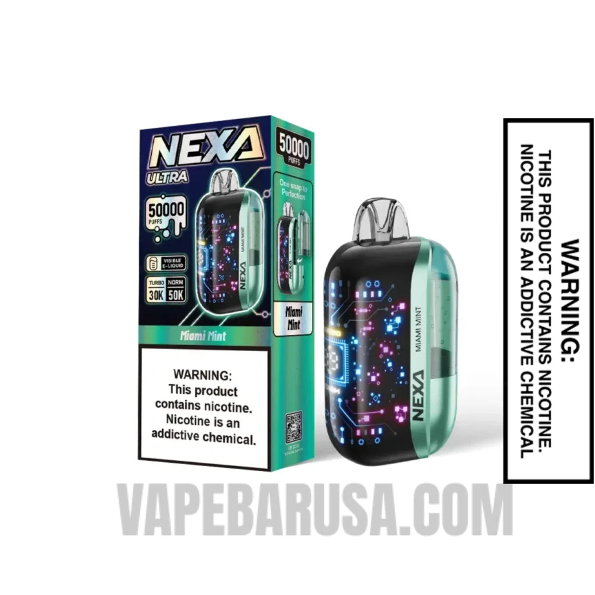 Miami Mint Nexa Ultra 50000 Disposable Vape With Package Box Miami Mint Nexa Ultra 50000 Disposable Vape With Package Box