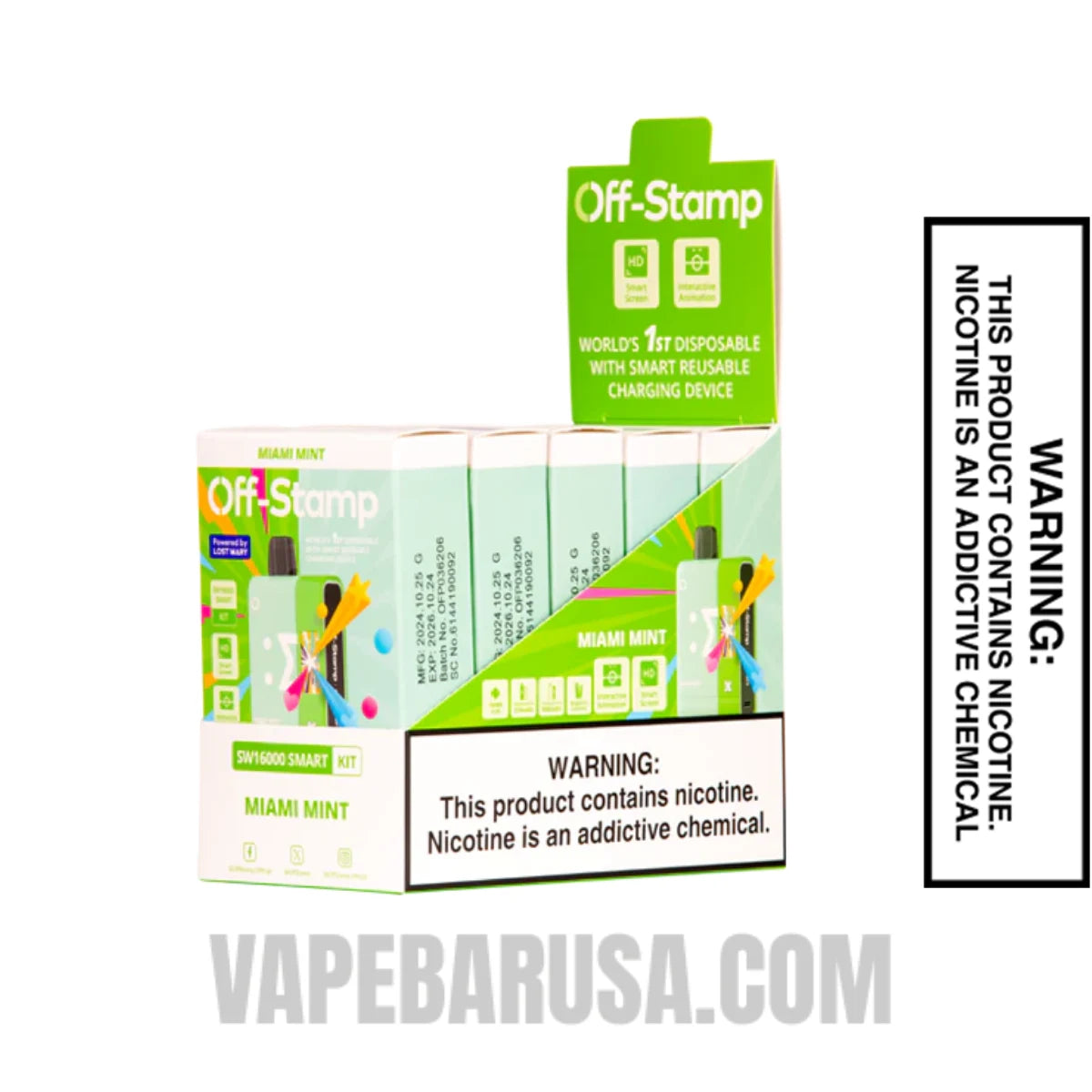 Miami Mint Off-Stamp SW16000 Disposable Pod With Bundle Pack
Miami Mint Off-Stamp SW16000 Disposable Pod With Bundle Pack