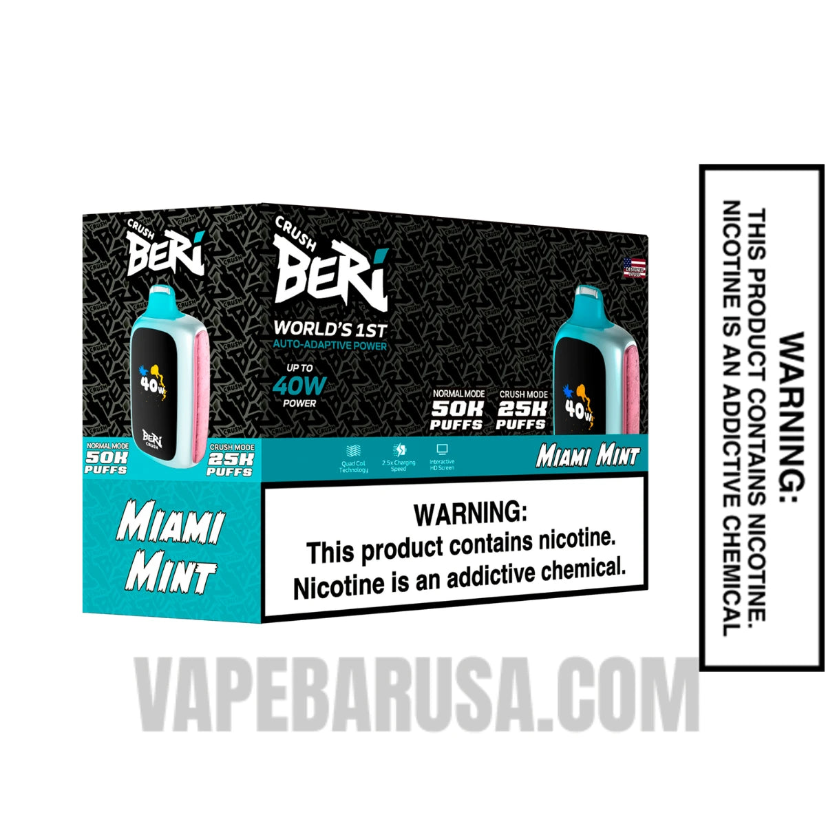 Miami Mint Beri Crush 50K Disposable Vape With Bundle Box Miami Mint Beri Crush 50K Disposable Vape With Bundle Box