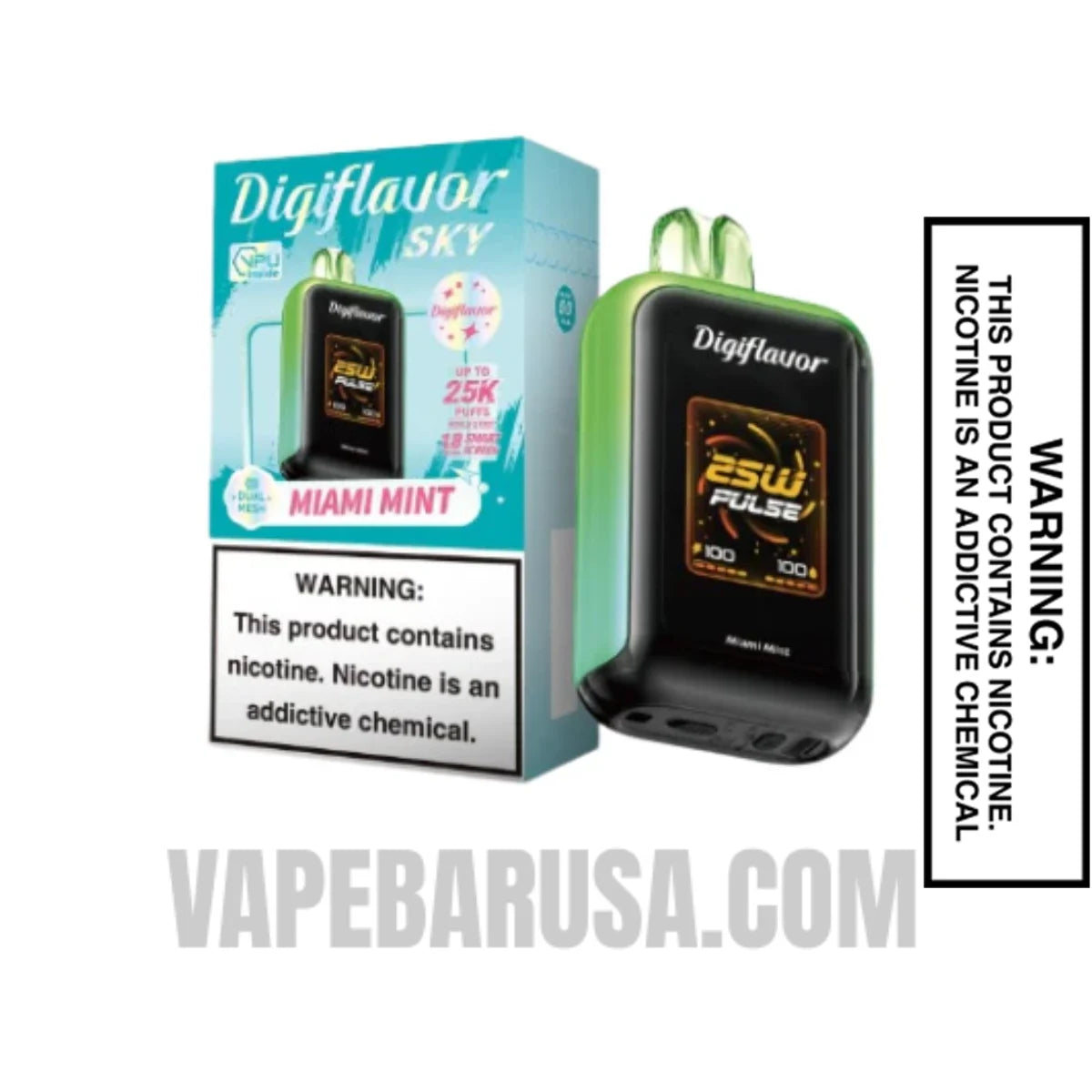 Miami Mint Digiflavor Sky 25K Vape With Package Box Miami Mint Digiflavor Sky 25K Vape With Package Box
