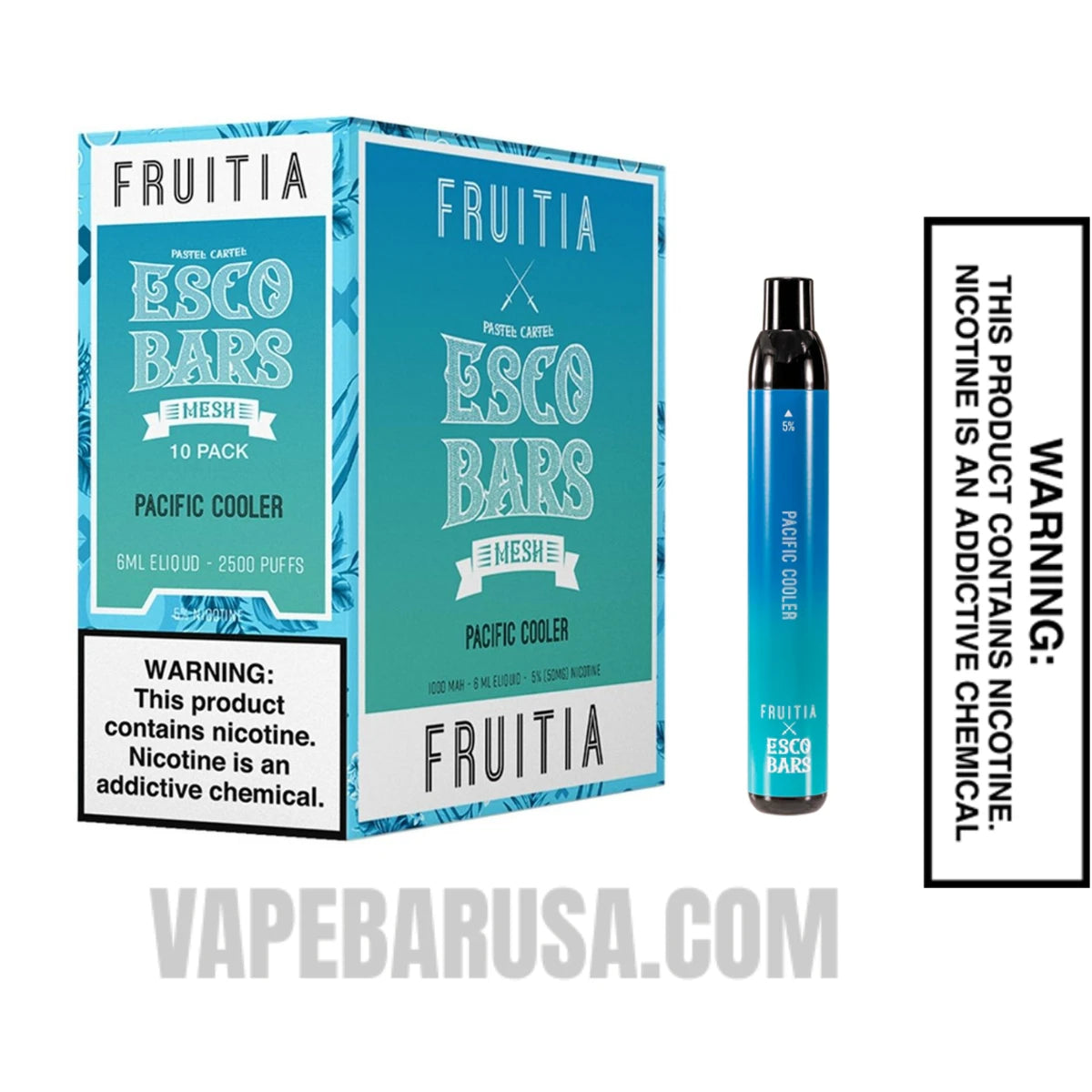 Pacific Cooler Esco Bars 2500 Puffs Disposable Vape With Bundle Pack Pacific Cooler Esco Bars 2500 Puffs Disposable Vape With Bundle Pack