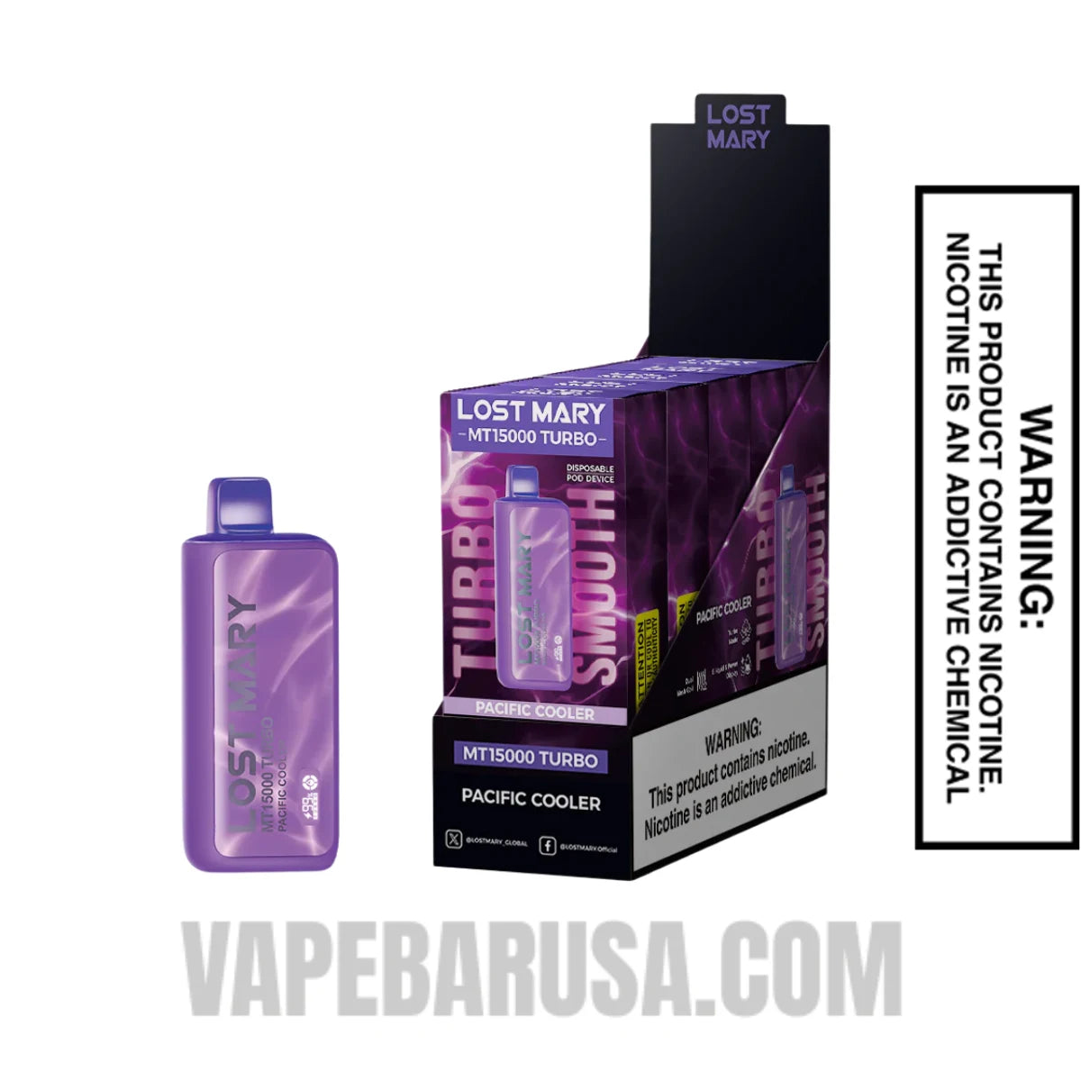 Pacific Cooler Lost Mary MT15000 Disposable Vape with bundle Pack Pacific Cooler Lost Mary MT15000 Disposable Vape with bundle Pack