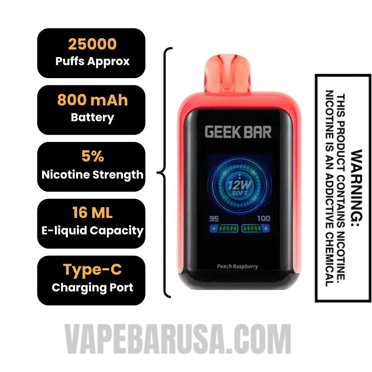 Peach Raspberry Geek Bar Skyview Disposable Vape Specifications Peach Raspberry Geek Bar Skyview Disposable Vape Specifications
