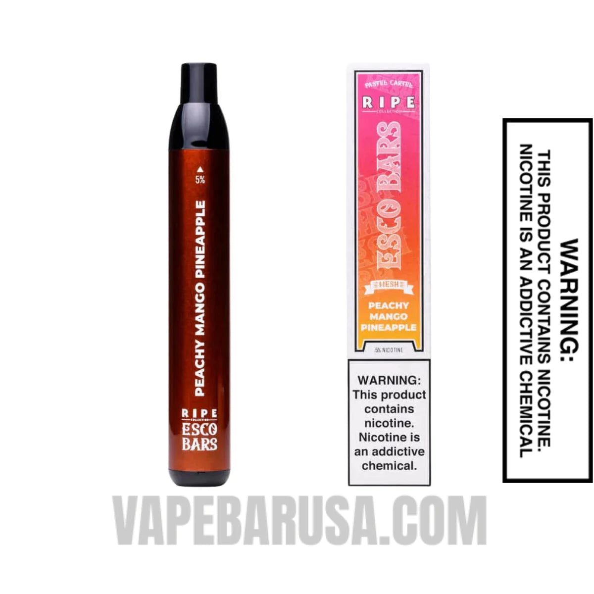 Peachy Mango Pineapple Esco Bars 2500 Puffs Disposable Vape With Package Box Peachy Mango Pineapple Esco Bars 2500 Puffs Disposable Vape With Package Box