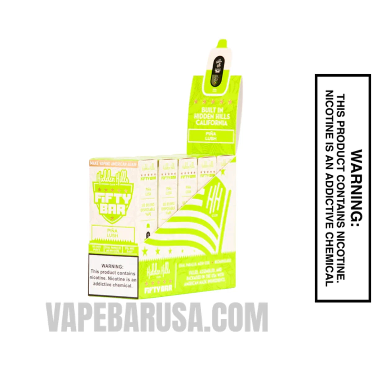 Pina Lush Hidden Hills X Fifty Bar 20K Vape With Bundle Pack Pina Lush Hidden Hills X Fifty Bar 20K Vape With Bundle Pack