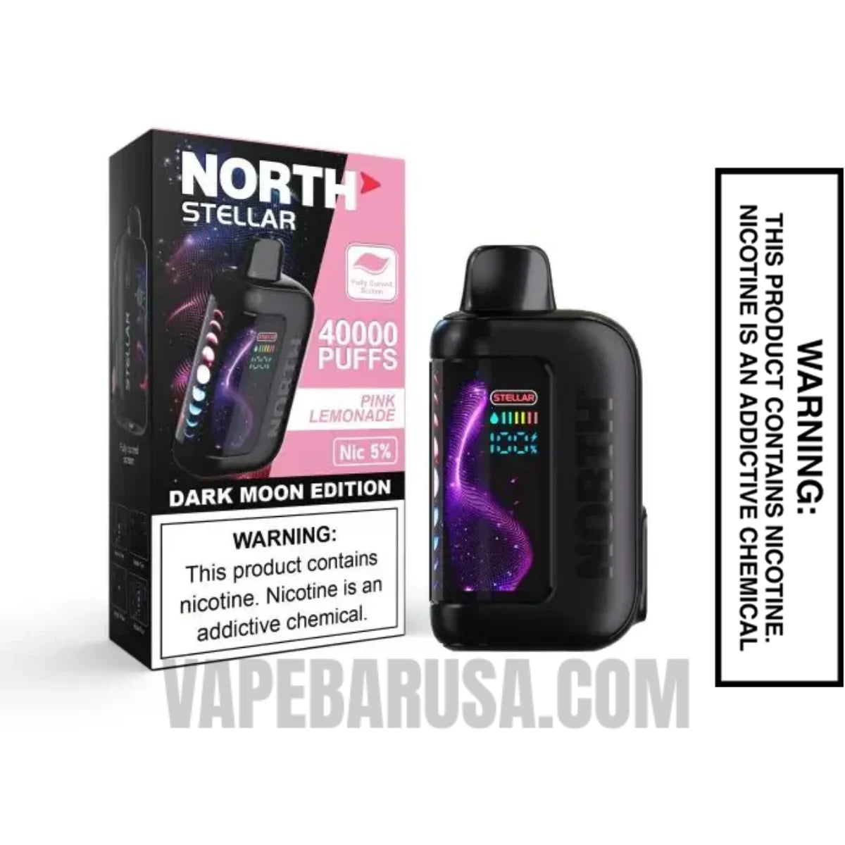 Pink Lemonade North Stellar Dark Moon 40K Disposable Vape with Package Box Pink Lemonade North Stellar Dark Moon 40K Disposable Vape with Package Box