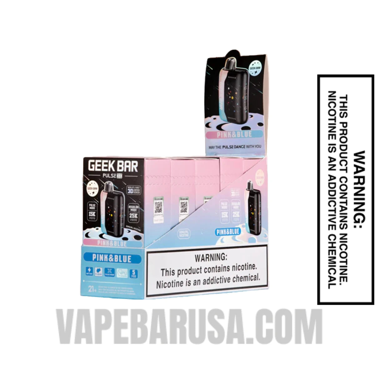 Pink & Blue Geek Bar Pulse X 25K Vape with BundlePack Pink & Blue Geek Bar Pulse X 25K Vape with BundlePack