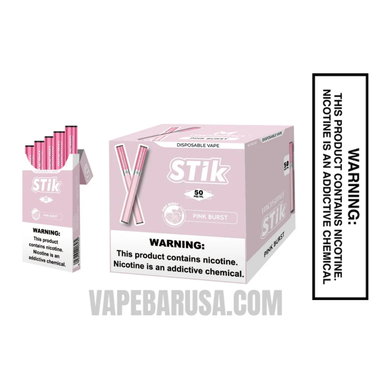 Pink Burst MOSMO Stik Disposable With Bundle Box Pink Burst MOSMO Stik Disposable With Bundle Box