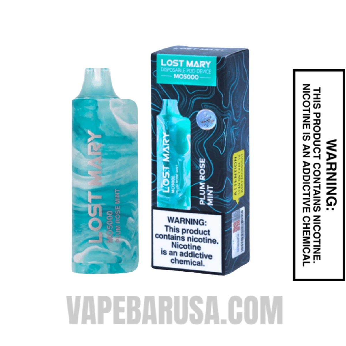 Plum Rose Mint Lost Mary MO5000 Disposable Vape With Package Box Plum Rose Mint Lost Mary MO5000 Disposable Vape With Package Box