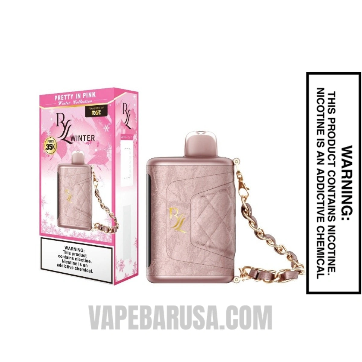 Pretty in Pink RAZ RYL Classic 35K Disposable Vape With Package Box Pretty in Pink RAZ RYL Classic 35K Disposable Vape With Package Box