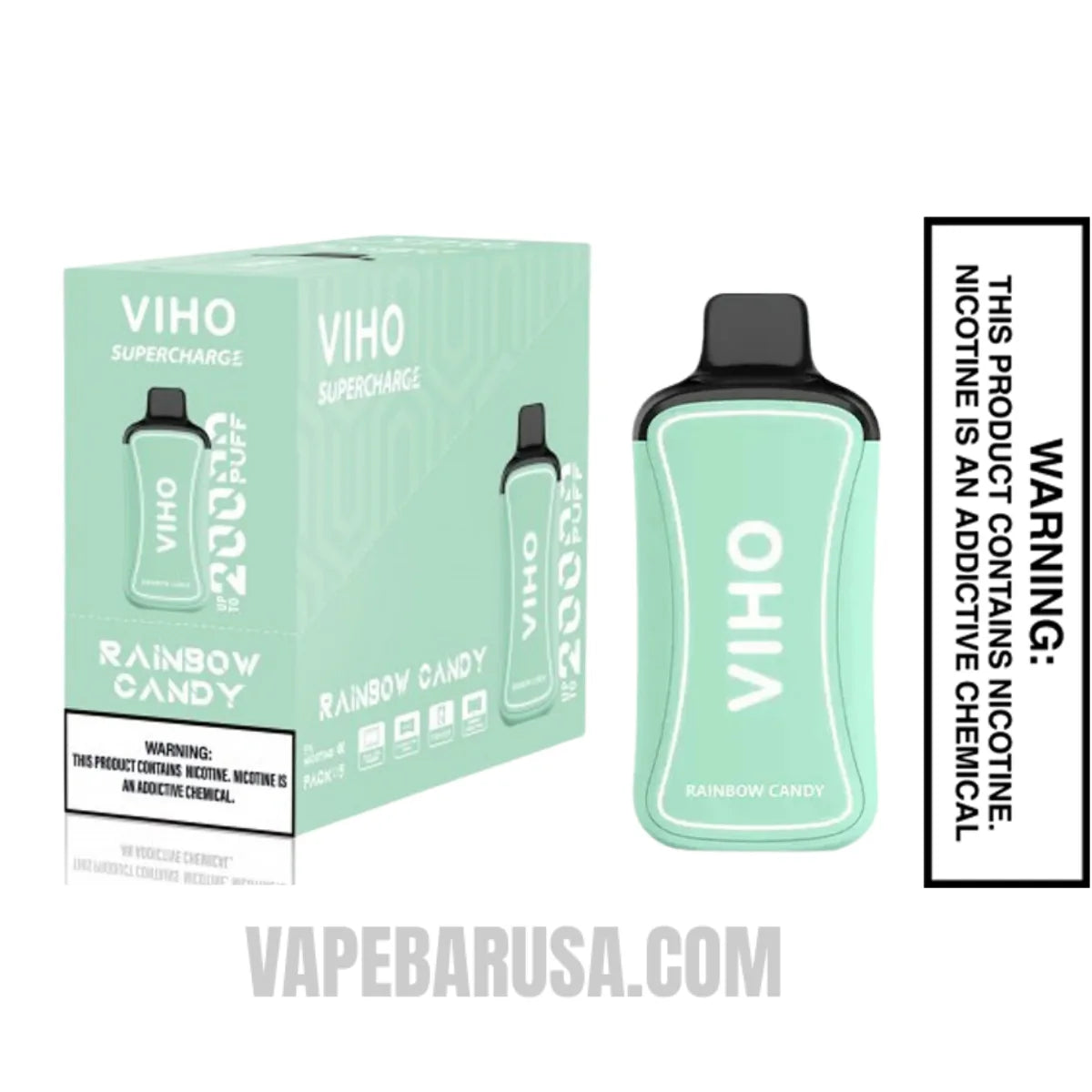 Rainbow Candy VIHO Supercharge 20000 Puffs Vape With Bundle Pack Rainbow Candy VIHO Supercharge 20000 Puffs Vape With Bundle Pack