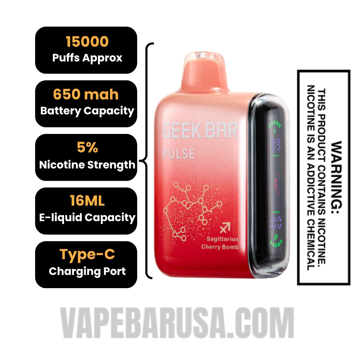 Sagittarius Cherry Bomb Geek Bar Pulse Vape Specifications Sagittarius Cherry Bomb Geek Bar Pulse Vape Specifications