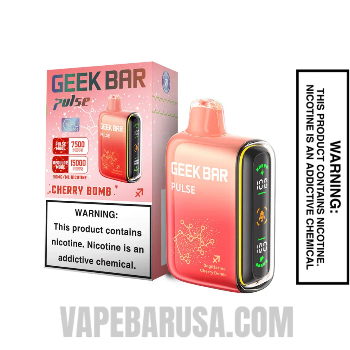 Sagittarius Cherry Bomb Geek Bar Pulse Vape With Package Box Sagittarius Cherry Bomb Geek Bar Pulse Vape With Package Box