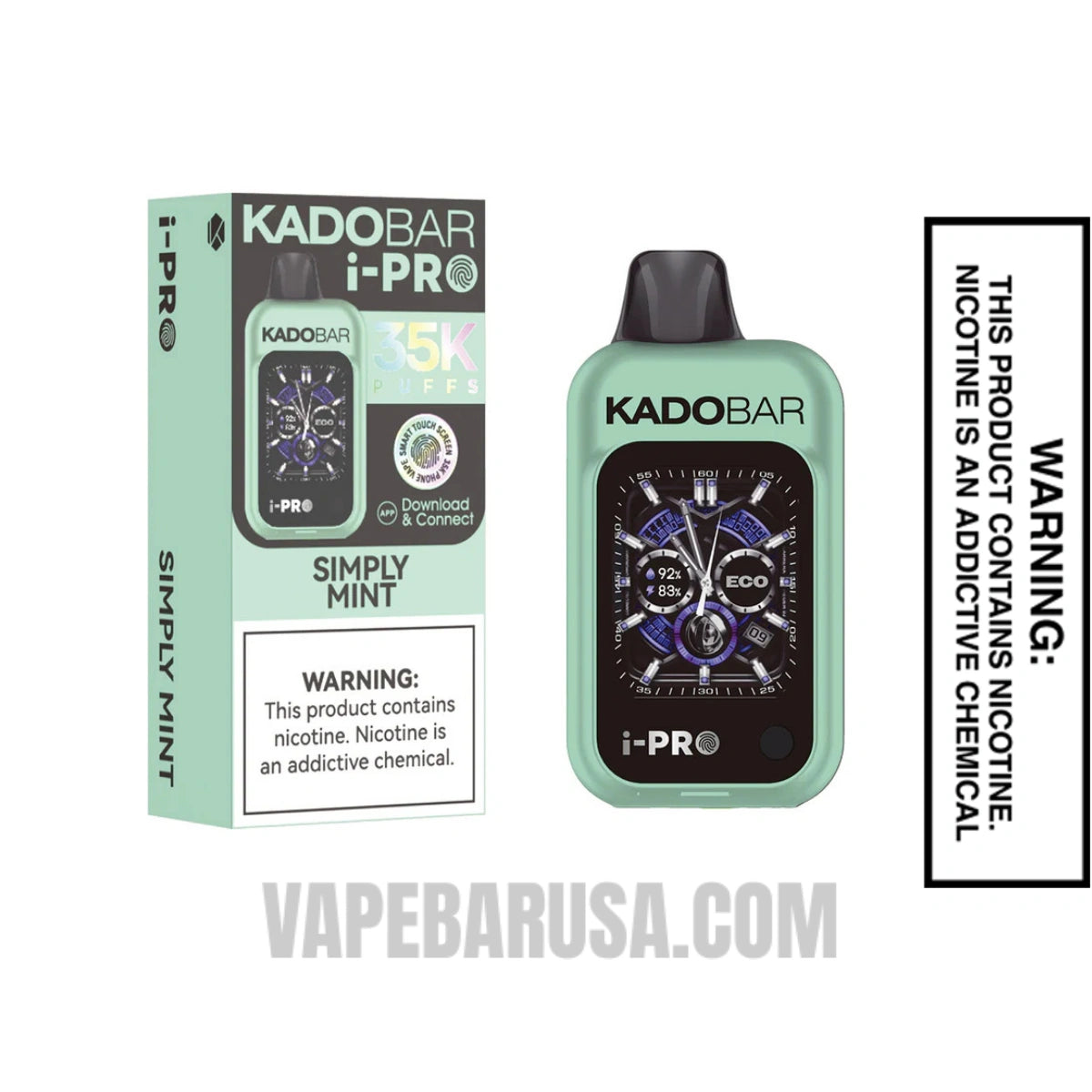 Simply Mint Kado Bar i-Pro 35K Disposable Vape With package Box Simply Mint Kado Bar i-Pro 35K Disposable Vape With package Box