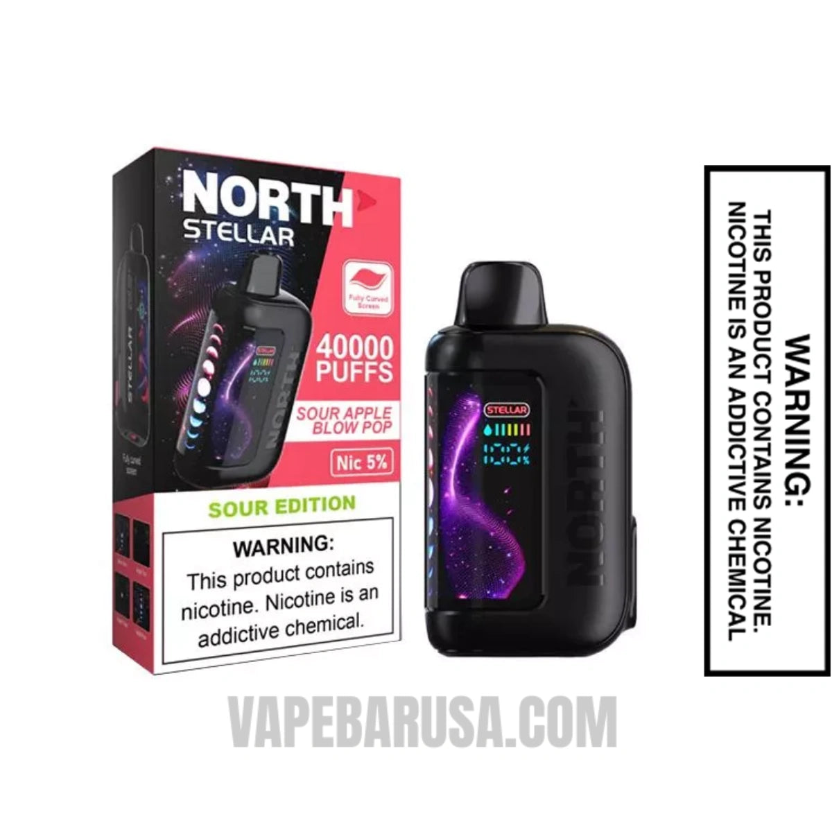Sour Apple Blow Pop North Stellar Dark Moon Edition 40K Vape With Package Box Sour Apple Blow Pop North Stellar Dark Moon Edition 40K Vape With Package Box