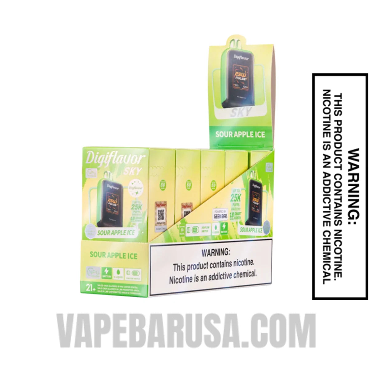 Sour Apple Ice Digiflavor Sky 25K Vape With Bundle Box Sour Apple Ice Digiflavor Sky 25K Vape With Bundle Box