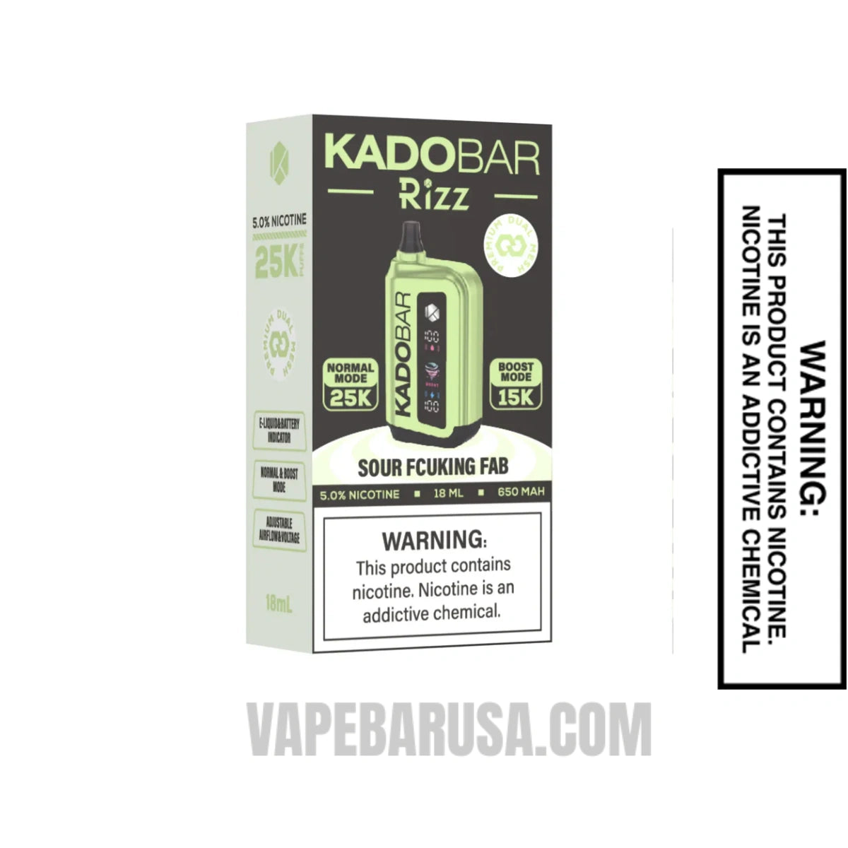 Sour Fcuking Fab Kado Bar Rizz Disposable Vape With Package Box Sour Fcuking Fab Kado Bar Rizz Disposable Vape With Package Box