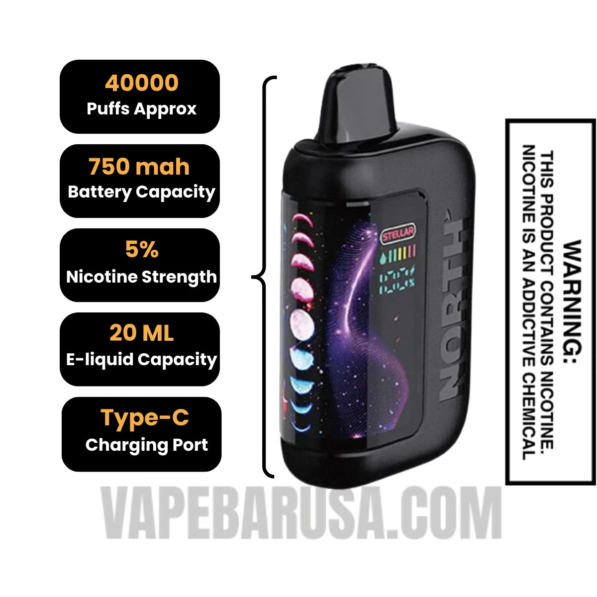 Sour Fcuking Fab North Stellar Dark Moon 40K Disposable Vape specifications Sour Fcuking Fab North Stellar Dark Moon 40K Disposable Vape specifications