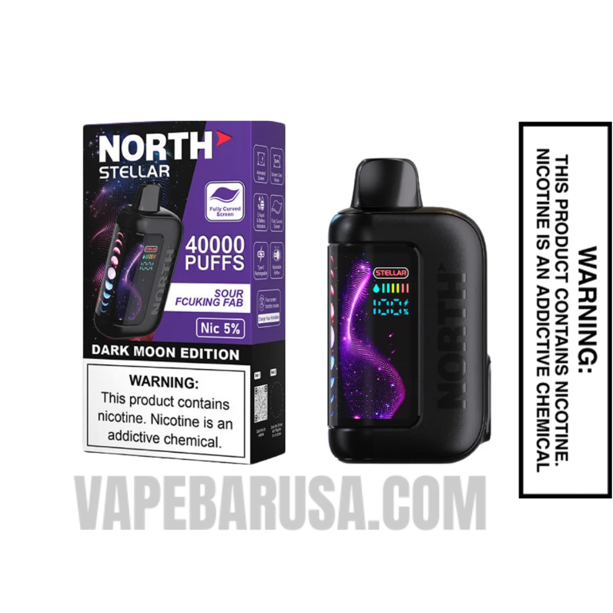Sour Fcuking Fab North Stellar Dark Moon 40K Disposable Vape with Package Box Sour Fcuking Fab North Stellar Dark Moon 40K Disposable Vape with Package Box