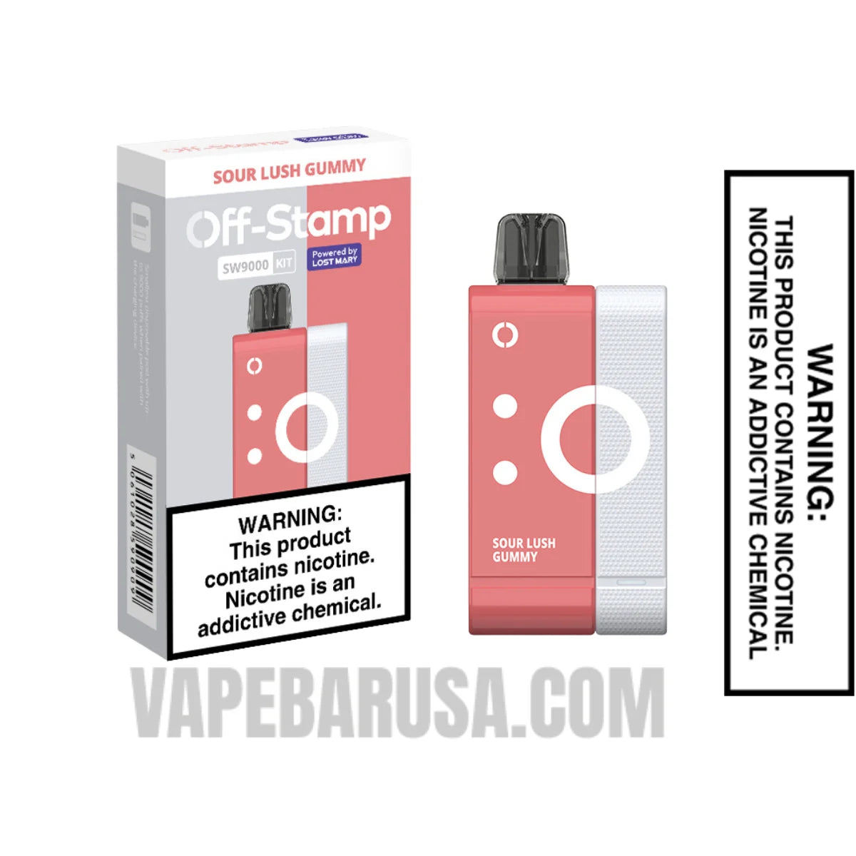 Sour Lush Gummy Off Stamp SW9000 Disposable Kit With Package Box Sour Lush Gummy Off Stamp SW9000 Disposable Kit With Package Box