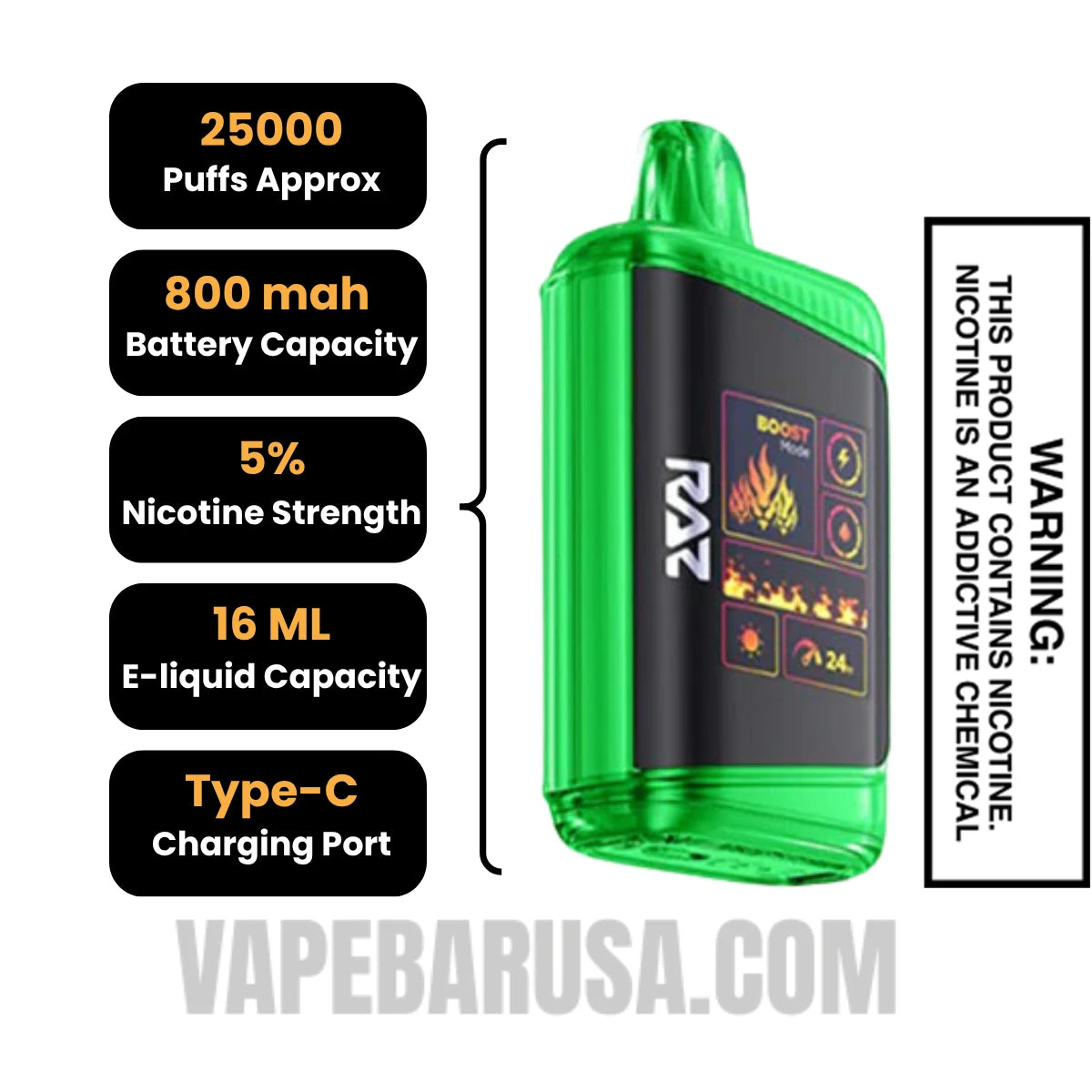Sour Raspberry Watermelon RAZ DC25000 Disposable Vape Specifications Sour Raspberry Watermelon RAZ DC25000 Disposable Vape Specifications