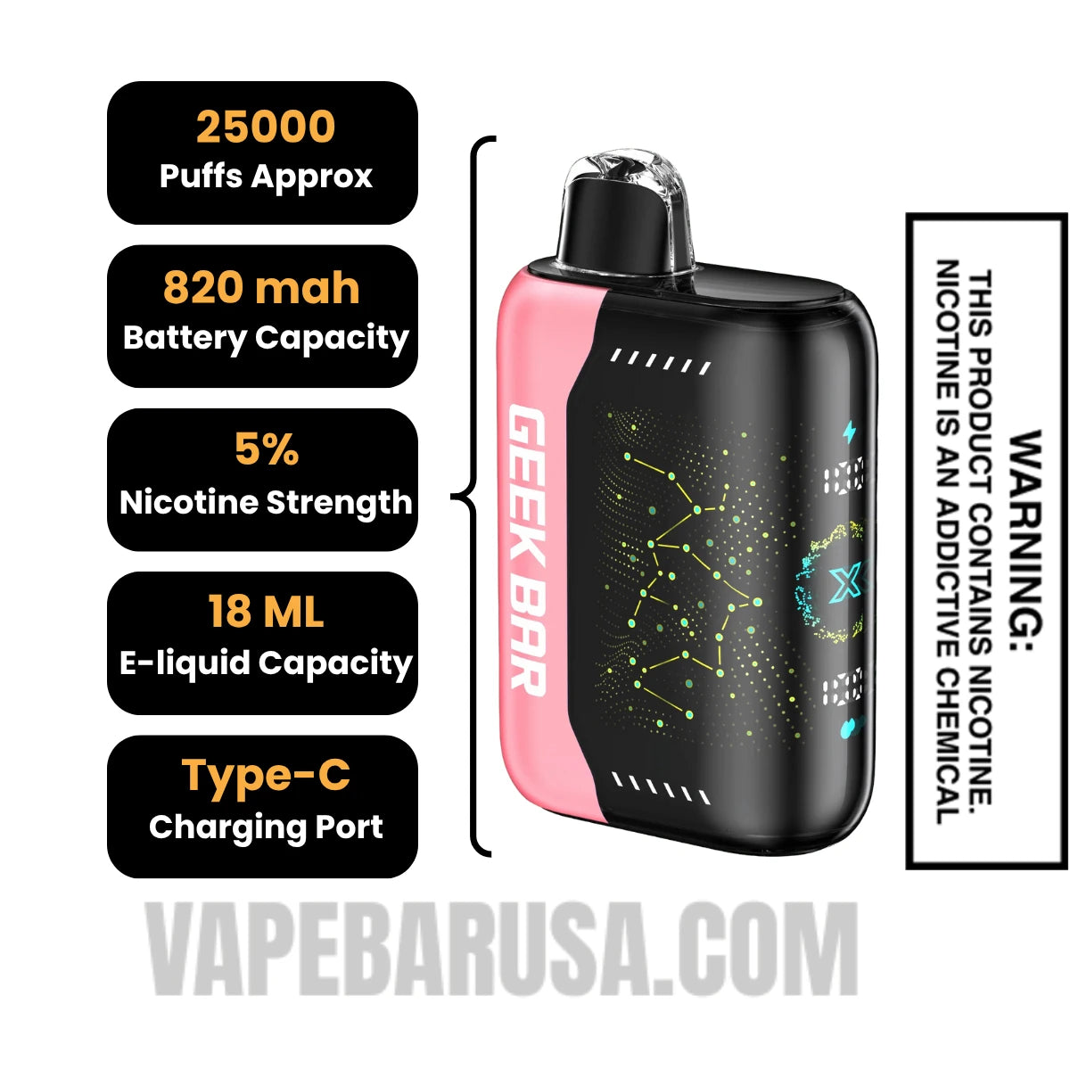 Sour Straws Geek Bar Pulse X Disposable Vape Specifications Sour Straws Geek Bar Pulse X Disposable Vape Specifications