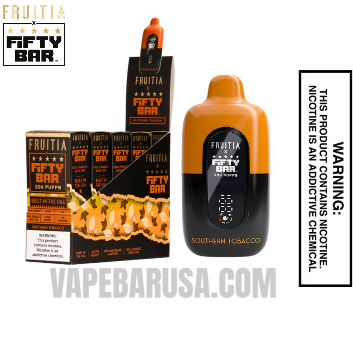 Southern Tobacco Fruitia X Fifty Bar 20K Vape With Bundle Pack Southern Tobacco Fruitia X Fifty Bar 20K Vape With Bundle Pack