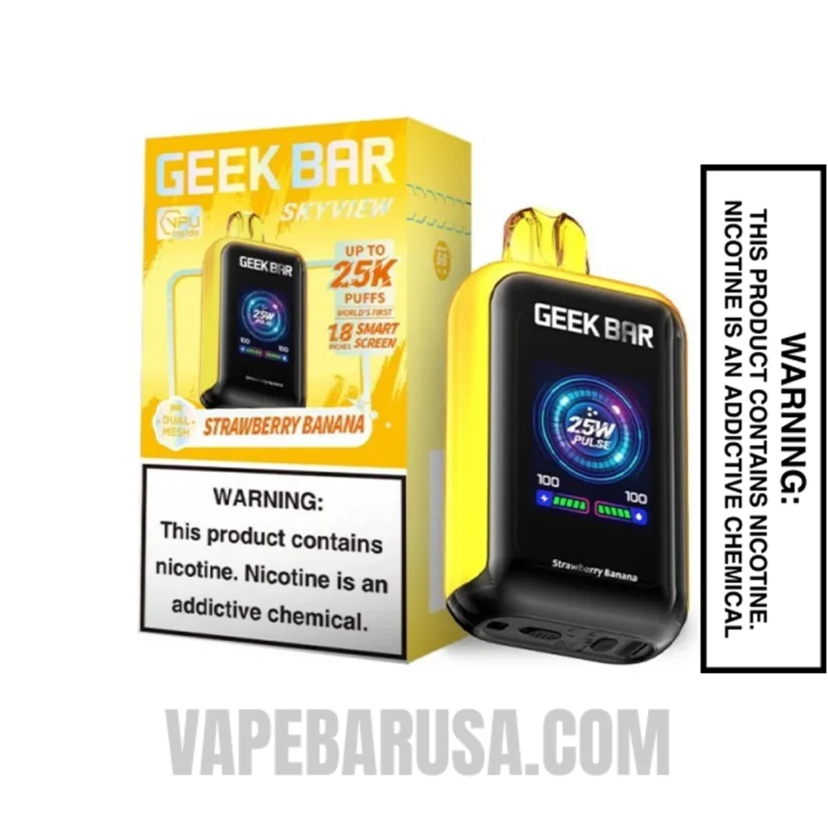 Strawberry Banana Geek Bar Skyview Disposable Vape With Package Box Strawberry Banana Geek Bar Skyview Disposable Vape With Package Box