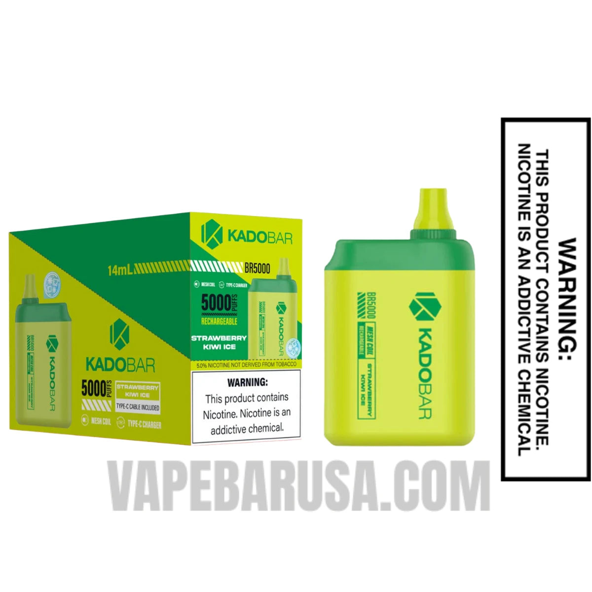 Strawberry Kiwi Ice Kado Bar BR5000 Disposable Vape With Bundle Pack Strawberry Kiwi Ice Kado Bar BR5000 Disposable Vape With Bundle Pack