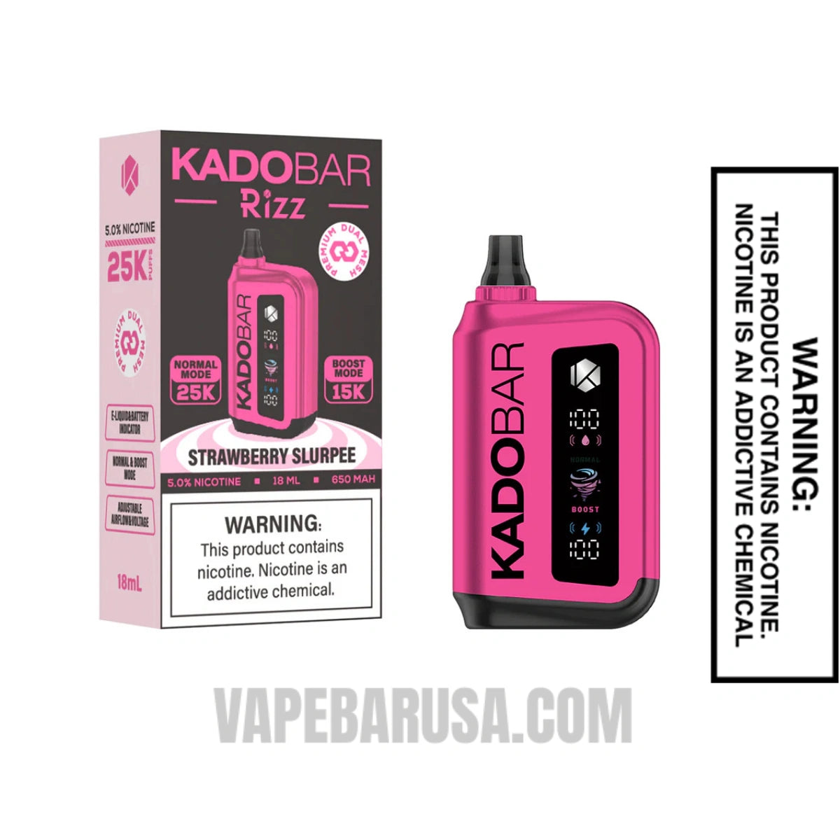 Strawberry Slurpee Kado Bar Rizz Disposable Vape With Package Box Strawberry Slurpee Kado Bar Rizz Disposable Vape With Package Box