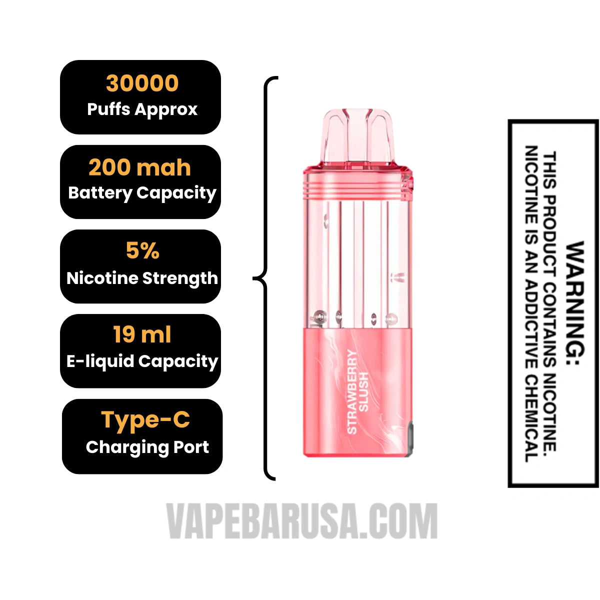 Strawberry Slush Foger Switch Pro 30K Disposable Vape Pod Specifcations Strawberry Slush Foger Switch Pro 30K Disposable Vape Pod Specifcations