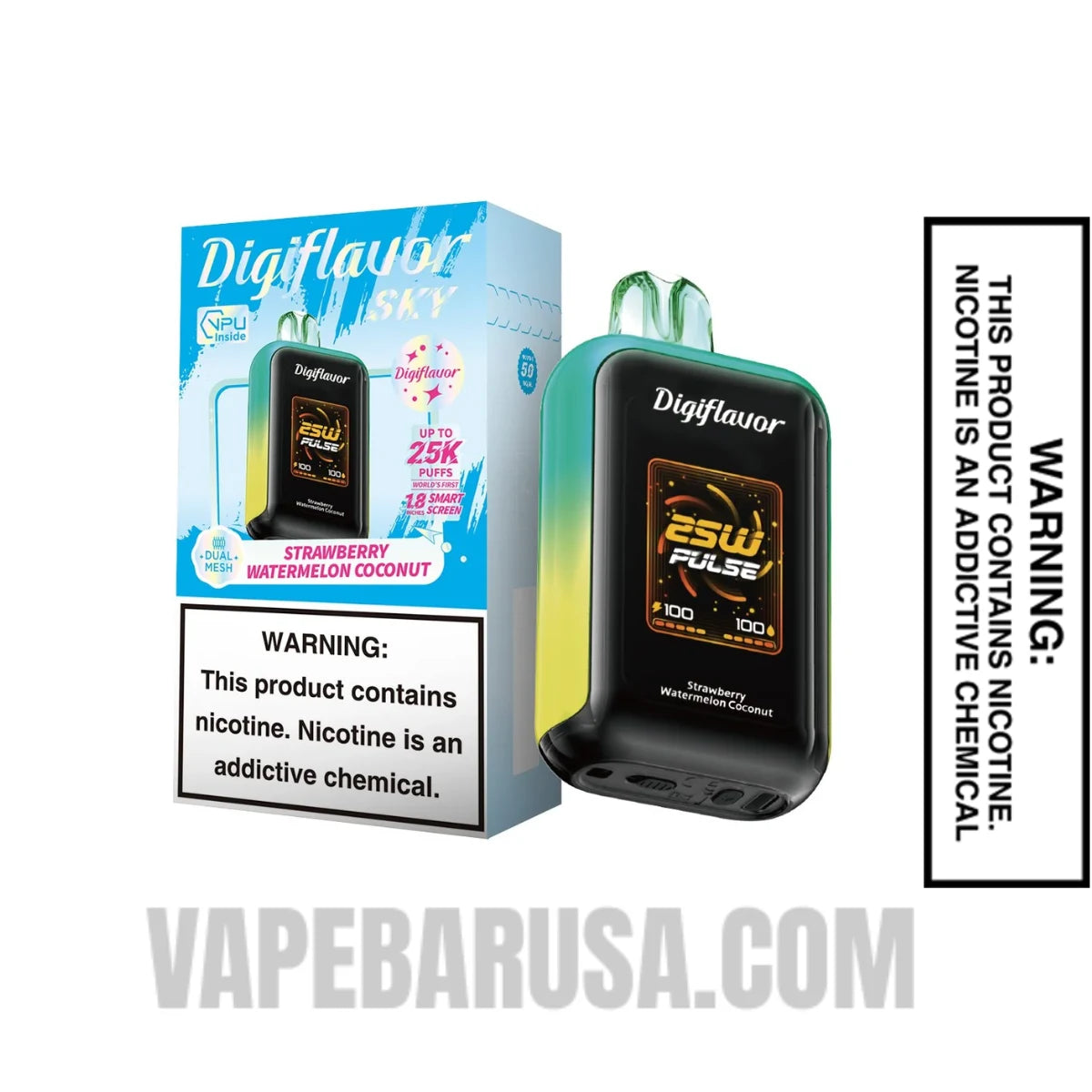 Strawberry Watermelon Coconut Digiflavor Sky 25K Vape With Package Box Strawberry Watermelon Coconut Digiflavor Sky 25K Vape With Package Box
