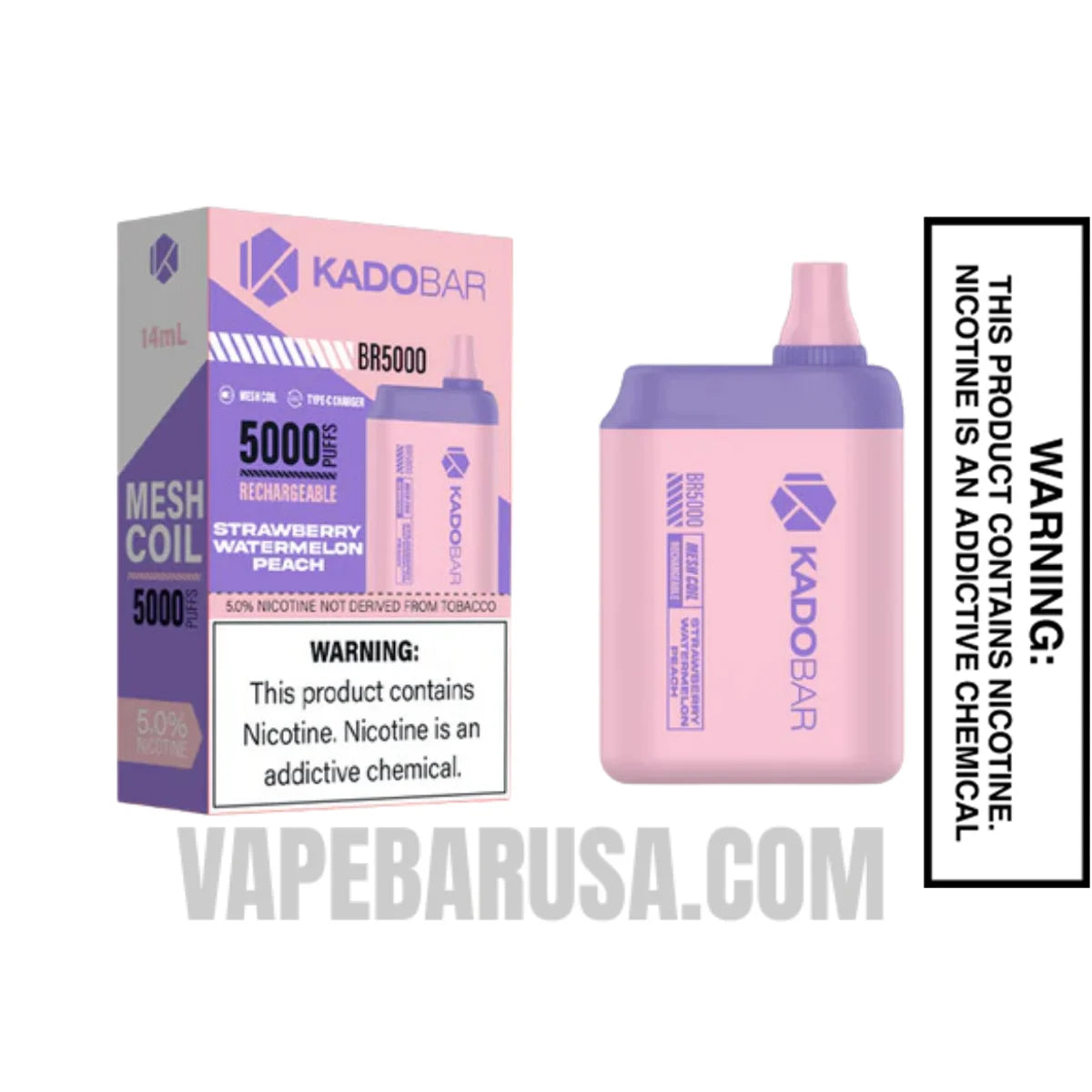 Strawberry Watermelon Peach Kado Bar BR5000 with Package Box Strawberry Watermelon Peach Kado Bar BR5000 with Package Box