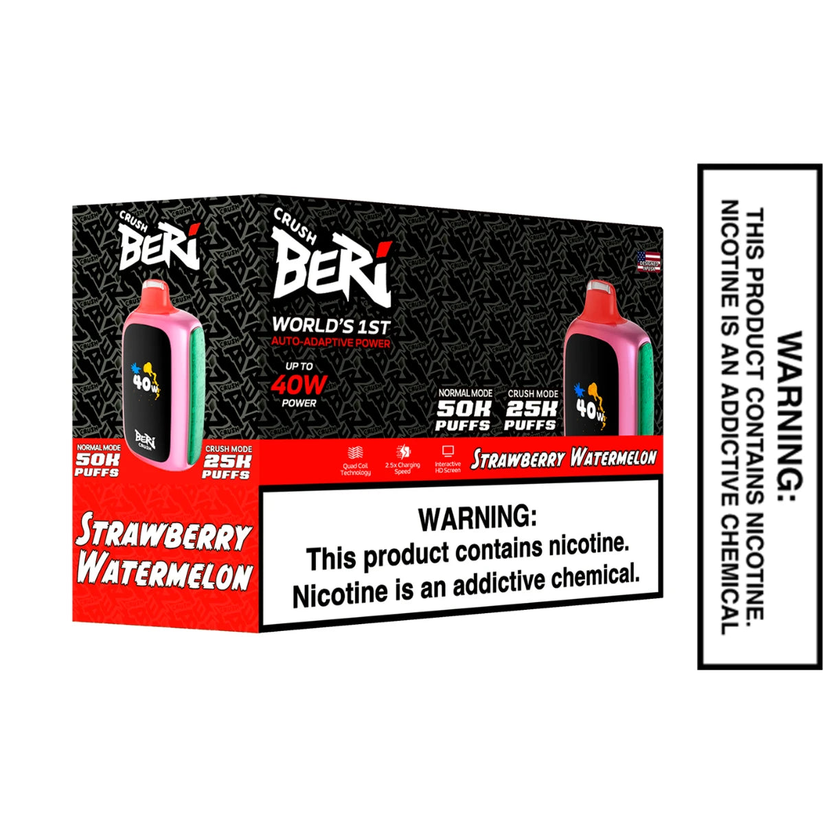 Strawberry Watermelon Beri Crush 50K Disposable Vape Strawberry Watermelon Beri Crush 50K Disposable Vape