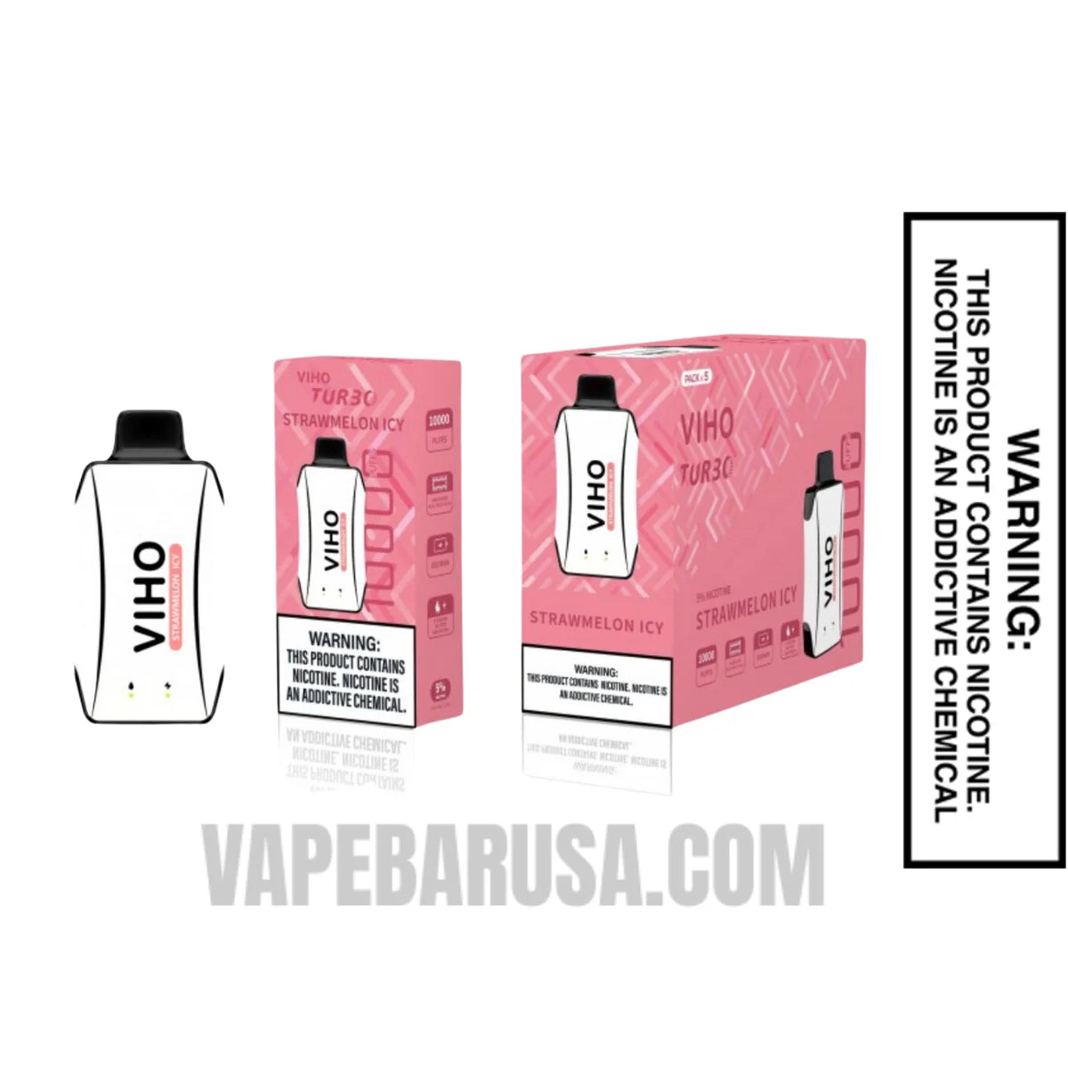 Strawmelon Icy VIHO Turbo Vape 10000 Puffs With Bundle Pack Strawmelon Icy VIHO Turbo Vape 10000 Puffs With Bundle Pack