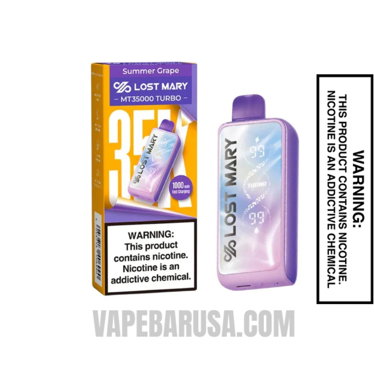 Summer Grape Lost Mary MT35000 Turbo Disposable Vape with package box Summer Grape Lost Mary MT35000 Turbo Disposable Vape with package box