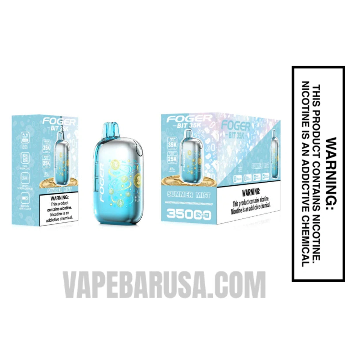 Summer Mist Foger Bit 35K Disposable Vape With Bundle Pack Summer Mist Foger Bit 35K Disposable Vape With Bundle Pack