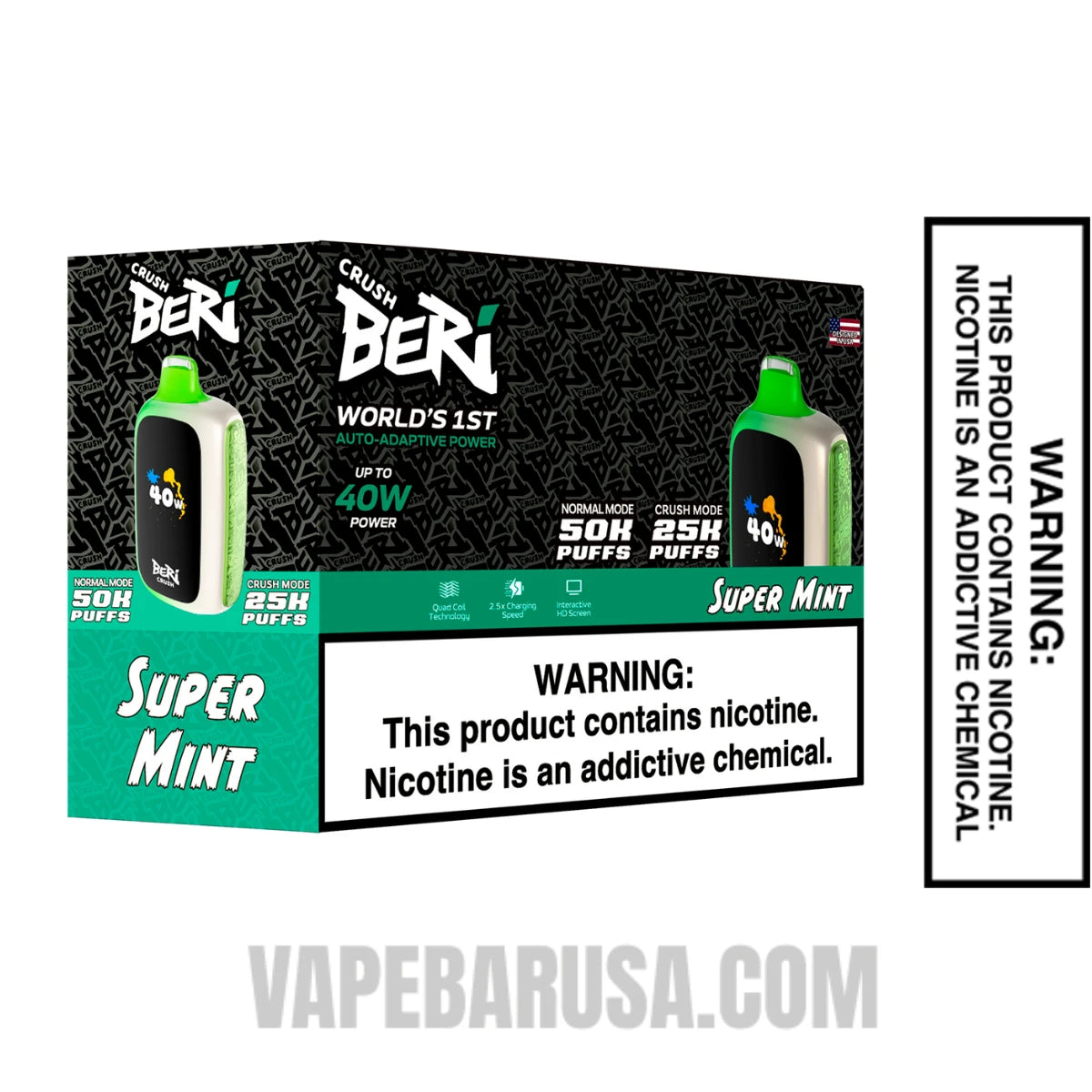 Super Mint Beri Crush 50K Disposable Vape With Bundle Box Super Mint Beri Crush 50K Disposable Vape With Bundle Box