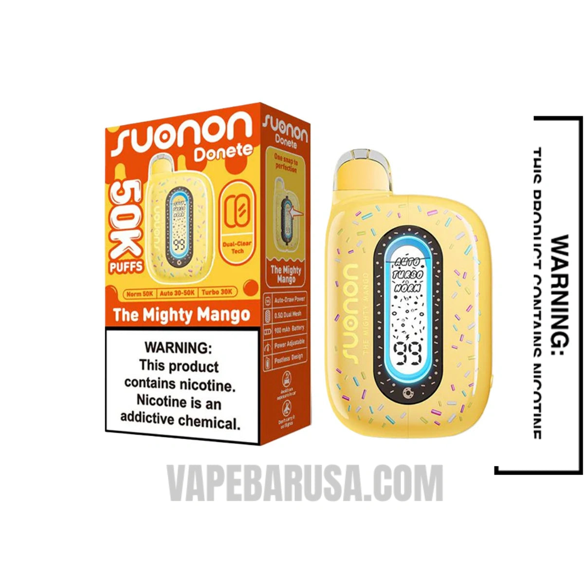 The Mighty Mango Suonon Donete 50k Disposable Vape With Package Box The Mighty Mango Suonon Donete 50k Disposable Vape With Package Box