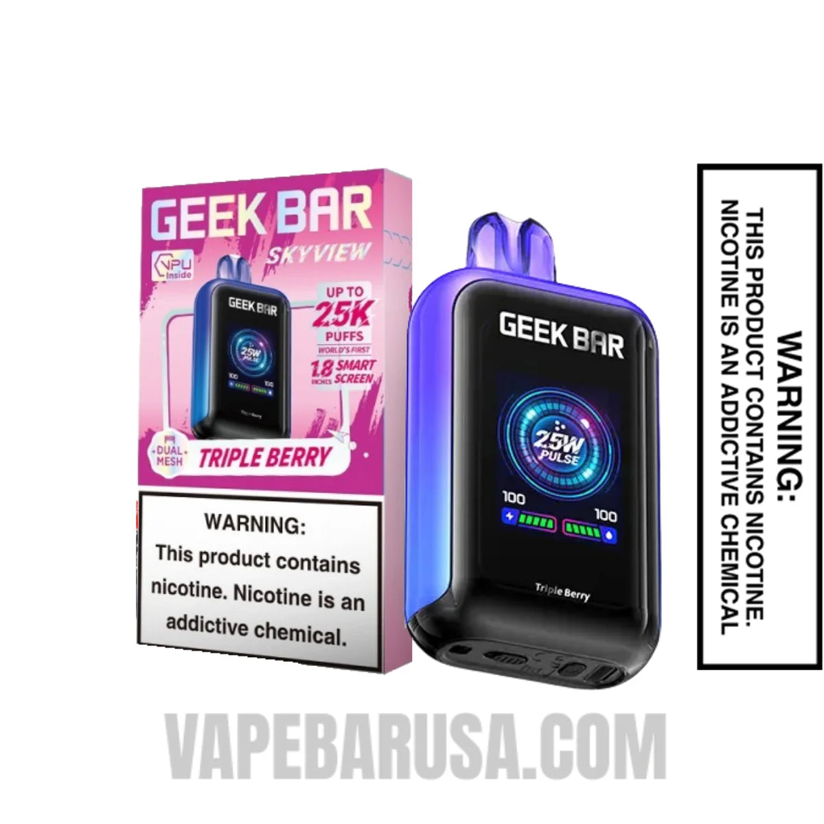Triple Berry Geek Bar Skyview Disposable Vape With Package Box Triple Berry Geek Bar Skyview Disposable Vape With Package Box