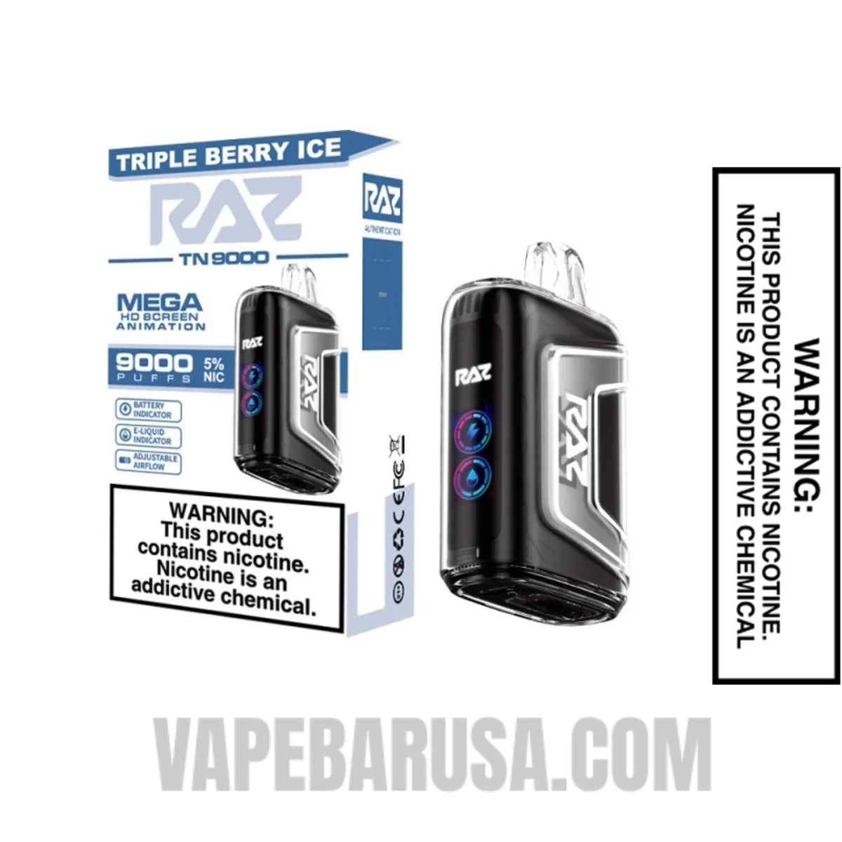 Triple Berry Ice RAZ TN9000 Disposable Vape Triple Berry Ice RAZ TN9000 Disposable Vape