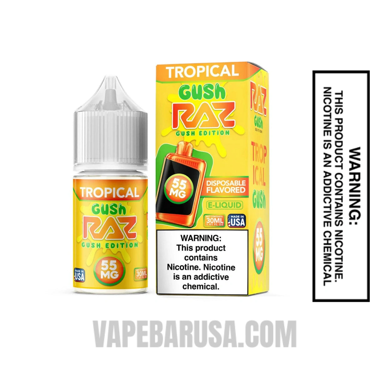 Tropical Gush RAZ Salt Nic Juice 30 ML With Package Box Tropical Gush RAZ Salt Nic Juice 30 ML With Package Box
