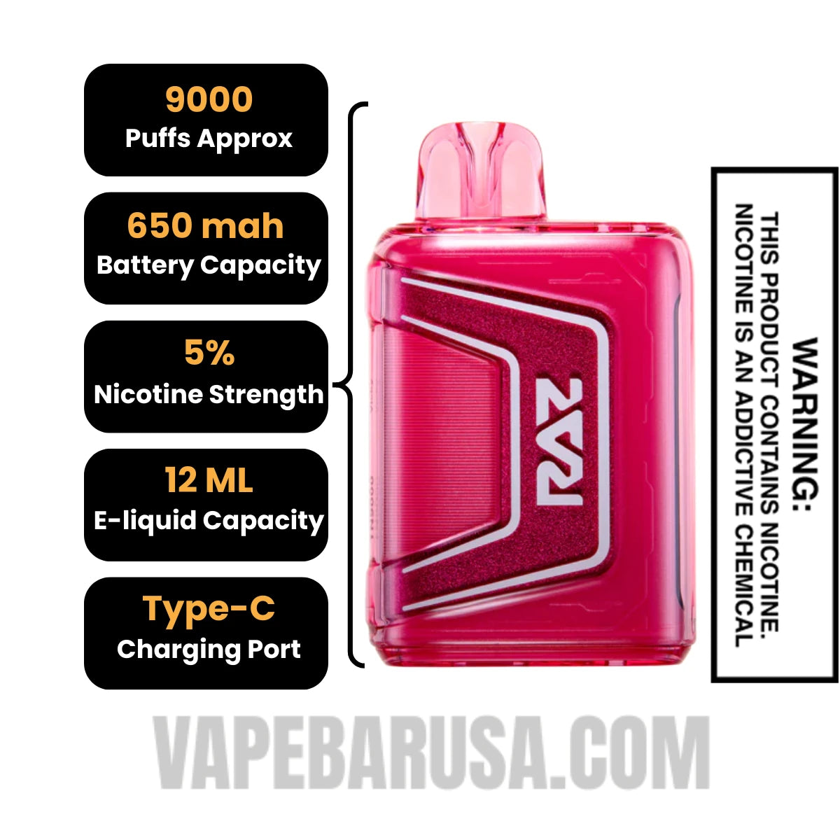 Vicky RAZ TN9000 Disposable Vape Specifications Vicky RAZ TN9000 Disposable Vape Specifications