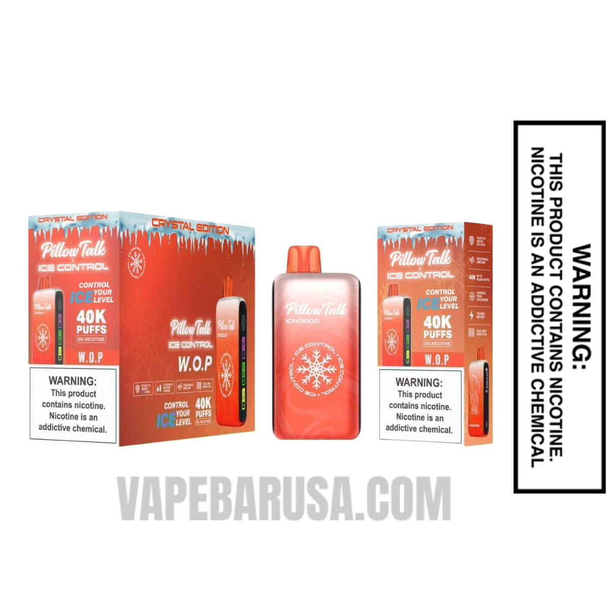 W.O.P Pillow Talk IC40000 Crystal Edition Vape with Bundle Pack W.O.P Pillow Talk IC40000 Crystal Edition Vape with Bundle Pack