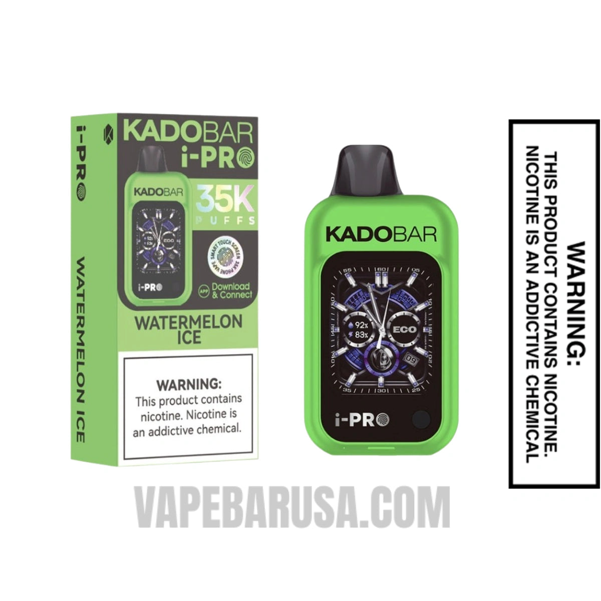 Watermelon Ice Kado Bar i-Pro 35K Disposable Vape With Package Box Watermelon Ice Kado Bar i-Pro 35K Disposable Vape With Package Box